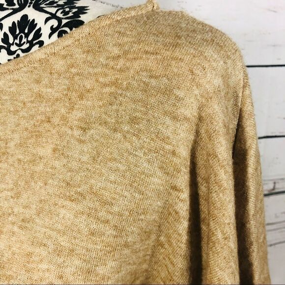 H by Halston Dolman Short Sleeve Lightweight Sweater Shirt Top Beige Tan S - Picture 6 of 8
